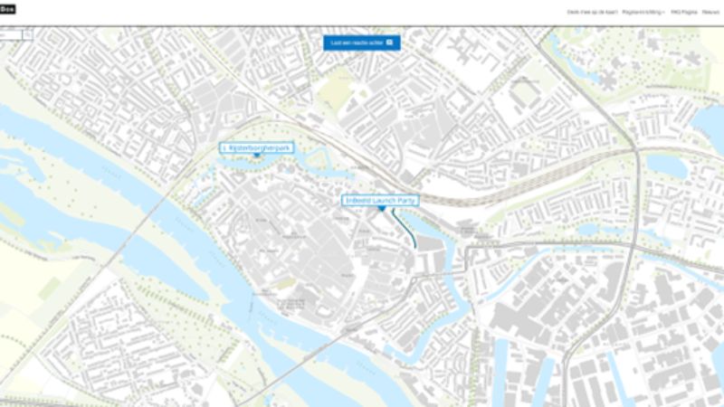 A screenshot from YourView. You can see a map of Deventer.