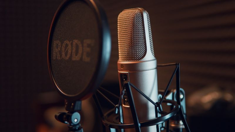 A picture of a microphone.