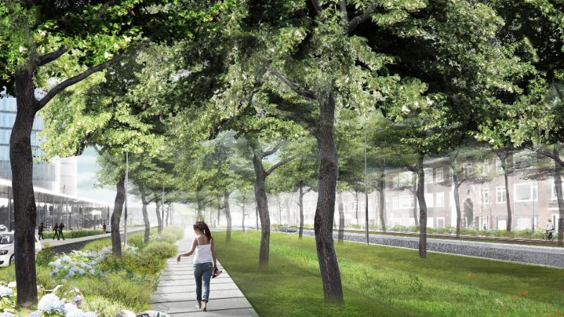 Render green Croeselaan, Utrecht.