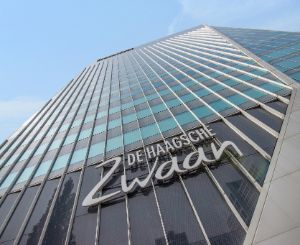 Een foto van het Witteveen+Bos kantoor in Den Haag.